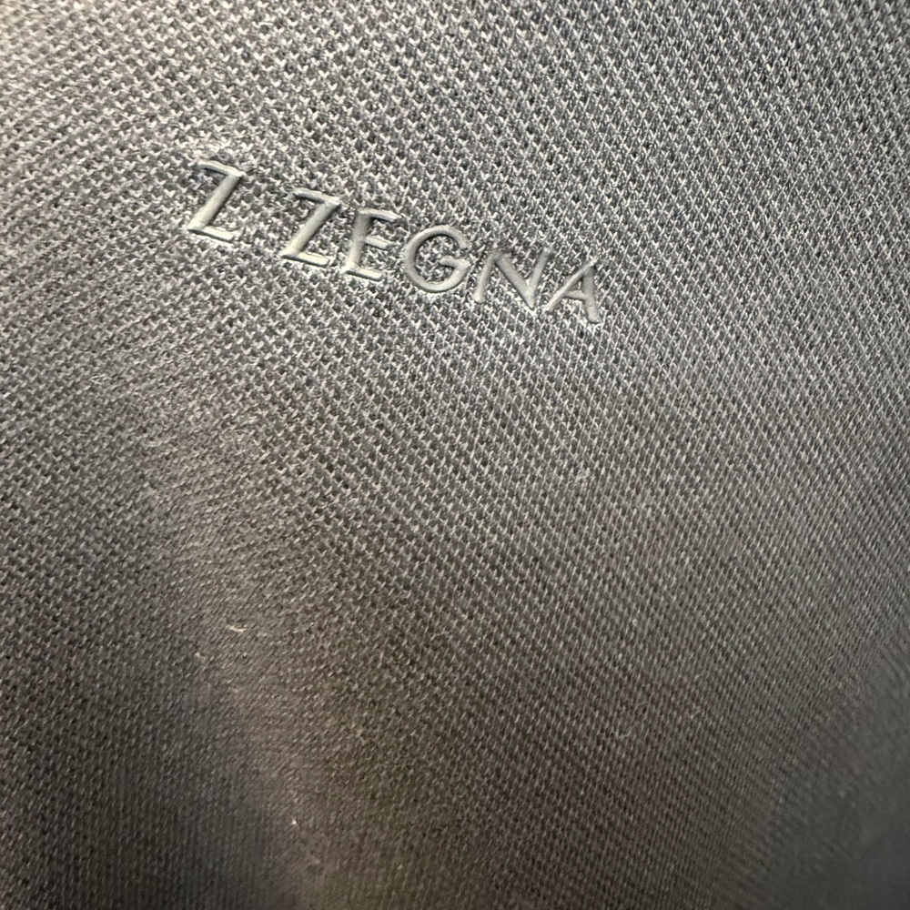 ZZegna Men's Navy Blue Polo Shirt - Picture 5 of 5